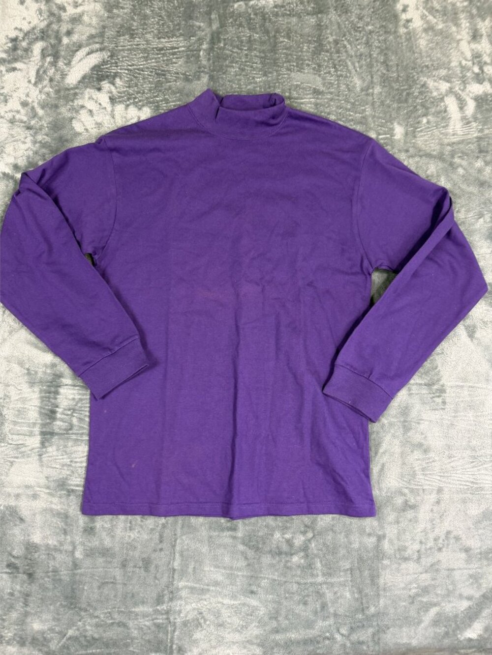 FedEx VF Solutions Mens Small Purple Long Sleeve Mock Neck Shirt